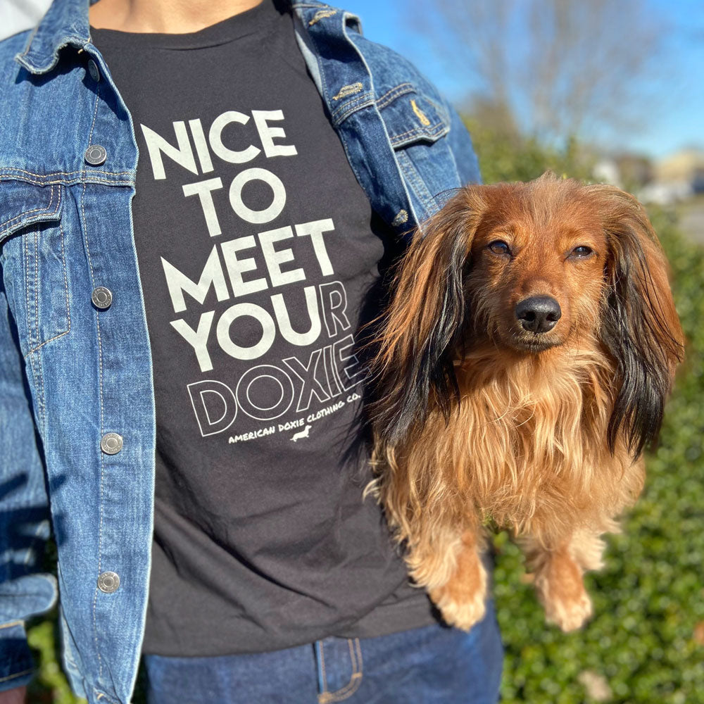 Nice To Meet Your Doxie Long Sleeve Tee Shirt